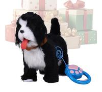 Iouyjiu Realistic Robot Puppy - Electronic Walking Barking Toy for Play | Plush Fabric with Motion Sensor Control System, Interactive Animal Companion for Kids Girls Adults Home Nursery Party Fun