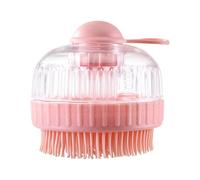 Iouyjiu Shower Scrubber Brush, Refillable Body Cleaning Tool, Soft Fine Bristles, Daily Exfoliatings Massager, Compact Design for Bathroom, Travel, Dorm, and Salon Use, 2.95in
