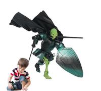 Iouyjiu Skull Action Figure, Cool Design Movable Articulated Toys, Figurine Model, Desktop Decoration for Bedroom, Living Room, and Study, 5.51 Inches, 1 Piece