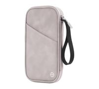 Iouyjiu Sleek Design Card Holder, Sturdy Zipper Wallet, Women Card Wallet, Decorative Men Card Holder 24 x 14 x 2,8 cm for Cards, Outdoor, Travel, Shopping, Home, Light Gray, Dark Gray Color, Grigio
