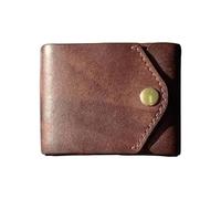 Iouyjiu Sleek Simple Design Minimalist Wallet, Compact Pu Leather Wallet, Thin Card Holder Wallet, Decorative Sturdy Portable Wallets for Men, Indoor, Outdoor, Travel, Brown Color