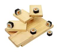Iouyjiu Sushi Serving Plate - Tiered Sashimi Display Stand for Dining Events | Solid Wood Construction with Multi Level Design, Elegant Food Presentation Tray, Ideal for Restaurant Catering Party