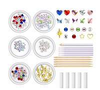 Iouyjiu Tooth Gem Kit, Artificial Crystal Jewelry Kits for Teeth, Sparkling Tooth Ornaments for Wedding, Cosplay, Prom, Birthday, Festival, Casual Outings, Teens, Adults, Party Glams Use