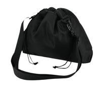 Iouyjiu Travel Pillow Storage Bag, Neck Pillow Pouch, Waterproof Travel Pouch, Regolabile Strap Design, Convenient Drawstring Closure, (1 x Black), Luggage Plane Journeys, 200 g 39 cm Black, Nero , Se