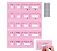 Iouyjiu Valentines Coupons - Romantic Scratch Love Notes for Couples Fun | Premium Cardstock with Hidden Surprise Text, Date Night Activity Prompts Relationship Games for Her Him Spouse Partner