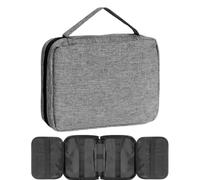 Iouyjiu Watch Band Storage Case, Travel Watch Straps Pouch, Portable Band Holder, Foldable Carrying Cases for 20 Strap, Compact Organizer for Watches Accessories, 17.5x5x22.5cm Multicolor