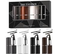 Iouyjiu Waterproof Liquid Eyeliner, Smudge Proof Makeup, Long Lasting Sweat Resistant Intense, Quick Dry Precision Tip Ideal for Parties, Work, Outdoor Travel, 3gx4 Pieces