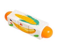 Iouyjiu Wooden Rotating Puzzle Blocks Toy, Educational Building Game for Toddler, Preschool Learning Toy for Boys and Girls, Classroom Motor Skill Development Fun, 6.69x1.69x1.69 Inches
