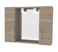 SPECCHIO DA BAGNO MOD.960 CON 2 ANTE ROV FUMO PZ 1,0