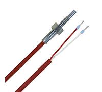 iOVEO 016EF02205 - PT1000 - Sensore di temperatura/sensore a vite M4 PT1000, filettatura M4, cavo in silicone, 5 metri