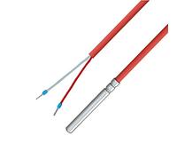 iOVEO 036HS02204 - PT1000 - Sonda di temperatura per termoidraulica e domotica, sonda solare con cavo in silicone fino a 200 °C, 4 m