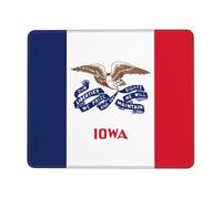 Iowa State flag7 x 21,8 cm tappetino per mouse da gioco, multi-codice