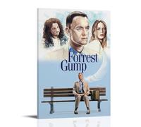 IOWNMCVHX Movie Forrest Gump Characters Fan Art, poster decorativo da parete, per soggiorno, camera da letto, 20 x 30 cm