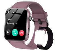 IOWODO Smartwatch Donna Uomo,Chiamate Bluetooth Musica Orologio Contapassi,1.85" Orologio Fitness 100+ Sportive Fitness Tracker Monitor con SpO2/Sonno,Cardiofrequenzimetro,Smart Watch per Android iOS