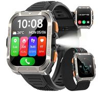 IOWODO Smartwatch Uomo con Batteria 900mAh, GPS e Torcia SOS Bussola,