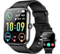 IOWODO Smartwatch Uomo Donna Più recente 2025, 1.85” Orologio Intelligente Chiamate Bluetooth Fitness, 24H Cardiofrequenzimetro/SpO2/Sonno/Contapassi, IP68 Orologio Fitness Calcolatori per Android iOS