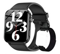 IOWODO Smartwatch Uomo Donna,Orologio Fitness con Chiamate,1.85" Smart Watch Monitor del SpO2/ Sonno,24H Cardiofrequenzimetro,100 modalità Sportive,Fitness Tracker per Android iOS