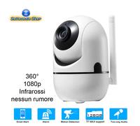 IP CAMERA 1080p TELECAMERA DI SORVEGLIANZA WIFI SICUREZZA 360° VISIONE NOTTURNA