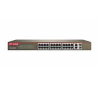 IP-COM Switch Managed 24 Porte 100M+2 Port Gigabit TP/SFP Combo Poe