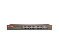 Ip Com Switch 24 porte 10/100 con 2 porte gigabit/SFP combo con supporto Web-Sma