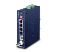 IP30 Industrial Gigabit Ethern - Ricevitore e trasmettitore di rete - 1200 m - IEEE 802.3 - IEEE 802.3ab - IEEE 802.3u - Blu - Metallo - 0.4 A