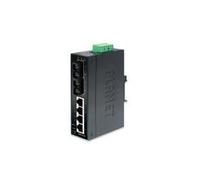 PLANET - ISW-621T, IEEE 802.3, IEEE 802.3u, IEEE 802.3x, No gestito, L2, Fast Ethernet (10/100) , Nero, -40 - 75 °C - SPEDIZIONE GRATUITA