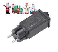 IP44 AFROWATER AFTATER-AFFRiviter Adapter a 12 V con UE per uso esterno | Trasformatore di catena leggera di Natale e Halloween per decorazioni gonfiabili del giardinaggio, hoformamenti, festivi