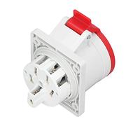 IP44 Watertight Aviation Connector 32A | 3P + E + N Industrial Socket for Demanding Environments | 220 - 380V AC Electricity Plug for Farming / Factories / Workshops