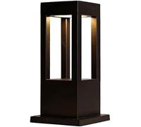 IP65 Impermeabile Lampada Sentiero Minimal Alluminio Esterno Luce Bollard | Lampade a pilastro da giardino Luce calda, Prato Terrazza Villa Cortile Passaggio Vialetto(H60CM)