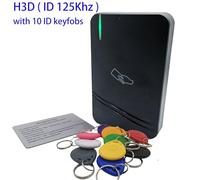 IP65 Impermeabile RFID EM 125khz IC 13.56mhz Scheda di prossimità Tocco esterno Tastiera Controller di controllo accessi alla porta,Sicurezza(H3D with keyfobs)