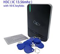 IP65 Impermeabile RFID EM 125khz IC 13.56mhz Scheda di prossimità Tocco esterno Tastiera Controller di controllo accessi alla porta,Sicurezza(H3C with Keyfobs)