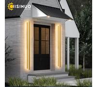 IP65 Lampada da parete per esterni impermeabile Lampada da giardino lineare lunga Sensore di movimento Apparecchi di illuminazione per portico a LED 110v 240v Applique per villa