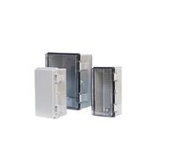 IP66 ABS Gray/Transparent Cover Enclosure Waterproof Power Electrical Junction Box Outdoor Plastic Box Distribution Box(250x150x130mm,Grey Cover)