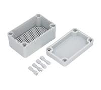 IP67 Watertight Junction Box | ABS Electrical Enclosure with Mounting Plate for Outdoor/Indoor Use | Sturdy Project Case 130x80x70mm