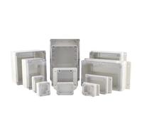 IP67Waterproof ABS Plastic Junction Box Transparent Cover Enclosure Electronic Project Outdoor Instrument Electrical Project Box(AT-1525-1)