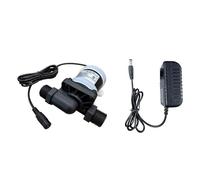 IP68 DC 12V 24V Albero In Acciaio Inossidabile Brushless 1/2 "Pompa Delacqua Riscaldatore Di Acqua Solare Doccia Circolazione Fontana Pressurizzazione(DC 24V 26W,Pump and adapter)