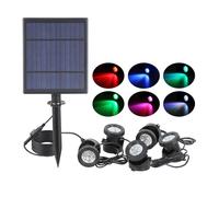IP68 impermeabile piscina subacquea luce solare giardino faretto a LED RGB luce