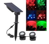 IP68 impermeabile piscina subacquea luce solare giardino faretto a LED RGB luce
