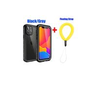 IP68Waterproof Case for compatible with iPhone15 14 13 12 11Pro Max XS Max XR7 8, RedPepper Transparent Diving Case for Swimming, Outdoor Sports,