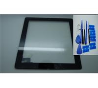 iPad 3 Digitalizzatore, Touch screen, Vetro Frontale, Nero, 3M Adesivo