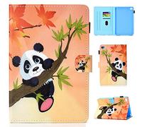 iPad Mini 5 Case, Custodia iPad Mini, Lspcase Cover a Portafoglio in Morbida Pelle PU per Apple iPad Mini 1/2/3/4/5 con Funzione Sleep/Wake Auto,Carte di Slot e Porte-stylo - Panda