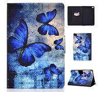 iPad Mini 5 Case, Custodia iPad Mini, Lspcase Cover a Portafoglio in Morbida Pelle PU per Apple iPad Mini 1/2/3/4/5 con Funzione Sleep/Wake Auto,Carte di Slot e Porte-stylo - Farfalla