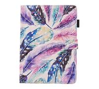 iPad Mini custodia, slim fit con supporto Custodia a portafoglio in pelle PU con funzione Auto Sleep/Wake magnetico Smart Cover per Apple iPad Mini 1/2/3/4 feather