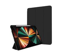 iPad Pro 11" 2021 Smart Cover Pen Holder Case Black Waterproof Apple Pencil Charge Auto On Off