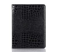 iPad Pro 11 pollici 2021 2020 2018 Custodia per le Donne, iPad Air 4th 10.9 '', DMaos Crocodile Reflector Supporto in Pelle sintetica Folio Smart Cover con Portamatita Carta - Nero
