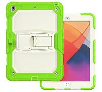 iPad Pro 12.9 2021 con supporto, durevole, ibrido, antiurto, resistente, custodia protettiva in silicone per tre tavoli per bambini (Aciano Blue)