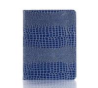iPad Pro 12.9 custodia, Dmaos coccodrillo Premium graduate in ecopelle con supporto Custodia cover per Ipad Pro 32,8 cm (entrambi i modelli 2017 e 2015), funzione Auto Sleep/Wake blu