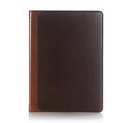 iPad Pro 12.9 inch 2nd/1st Generation 2017/2015 Case, DMaos Vintage Book Premium Graded Faux Leather Stand Folio Smart Cover - Brown