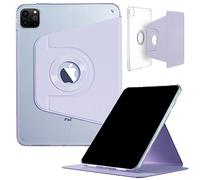 iPad Pro 12,9 Zoll 6. 5. 4. 3. Gen 2022 2021 2020 2018 Hülle, DMaos Slim Magnetic Abnehmbare Smart Cover, faltbarer Ständer, 360° drehbar - Lavendel