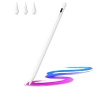 iPad stylus with palm rejection, active pencil compatible with Apple iPad Pro (2018-2022) (11/12.9"), iPad Air 3/4/5, iPad 6/7/8/9/10, iPad Mini 5/6th generation for precise writing/drawing